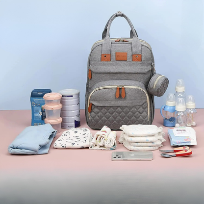 BabyGo Deluxe – Wickelrucksack mit integriertem Kinderbett und Zubehörset