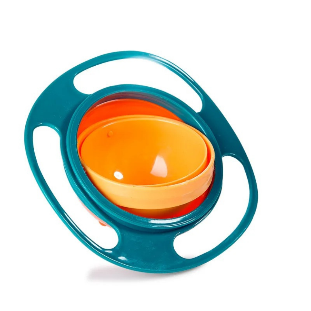 SnackSpin Bowl – Auslaufsichere 360° Gyro-Schüssel für Kinder